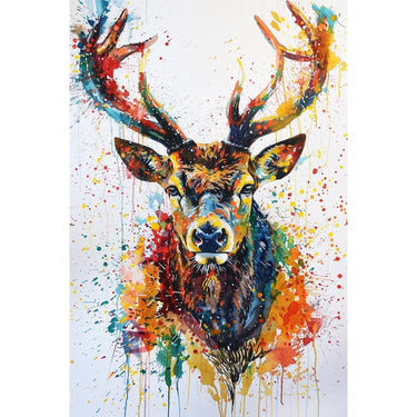 Colourful Stag Canvas